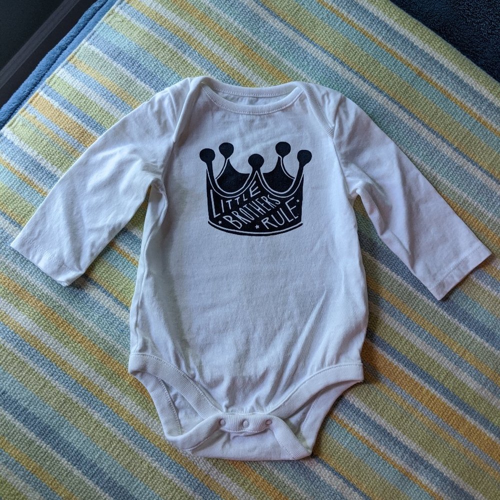 * Baby GAP 'Little Brothers Rule' Bodysuit 3/6 m